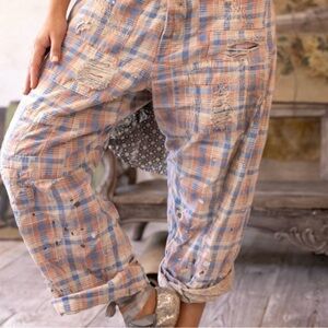 Magnolia Pearl Plaid Trousers
